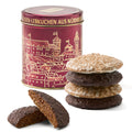 HAUS ELISE Dose Kaiserburg Violett mit fünf Elisen-Lebkuchen