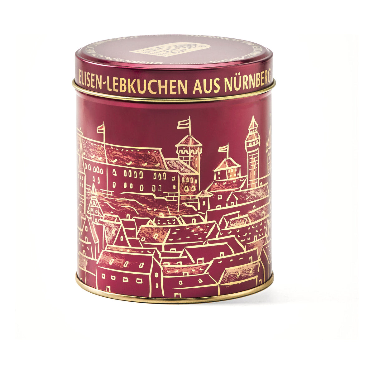 HAUS ELISE Dose Kaiserburg Violett mit fünf Elisen-Lebkuchen