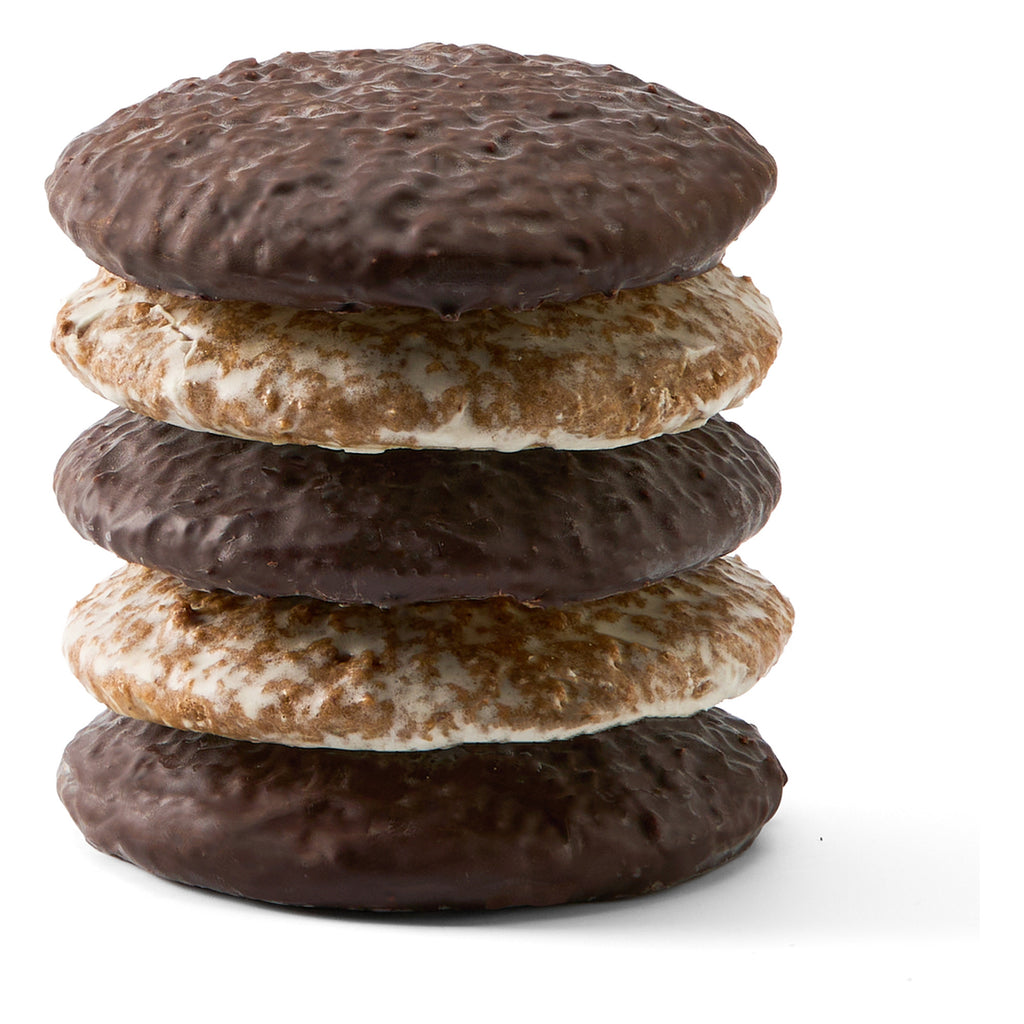 HAUS ELISE Dose Kaiserburg Violett mit fünf Elisen-Lebkuchen